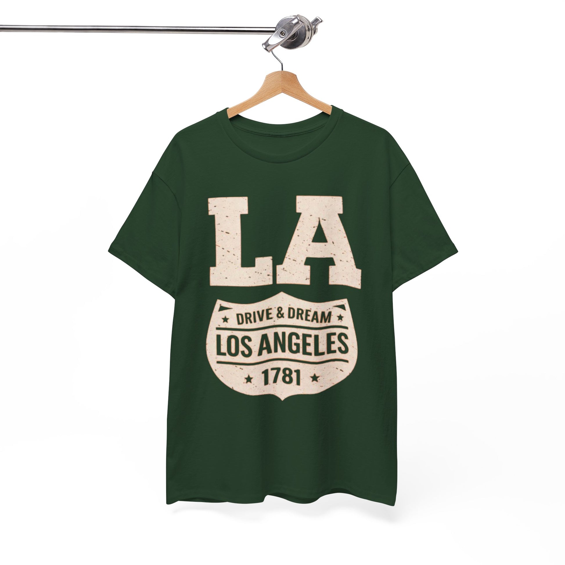 White Smoke Los Angeles Drive and Dream T-Shirt – Oversized West Coast Streetwear City Tee