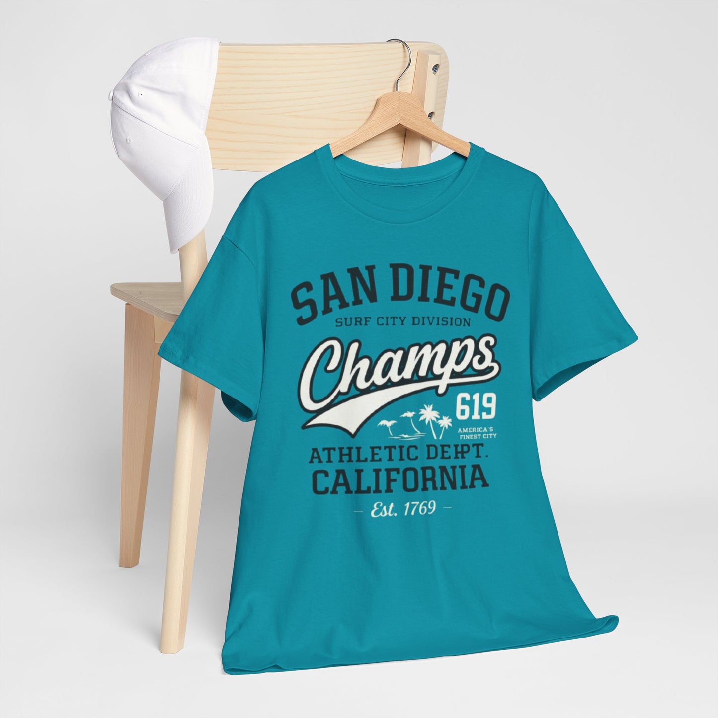 San Diego 619 T Shirt – Surf City Champs Athletic California Tee