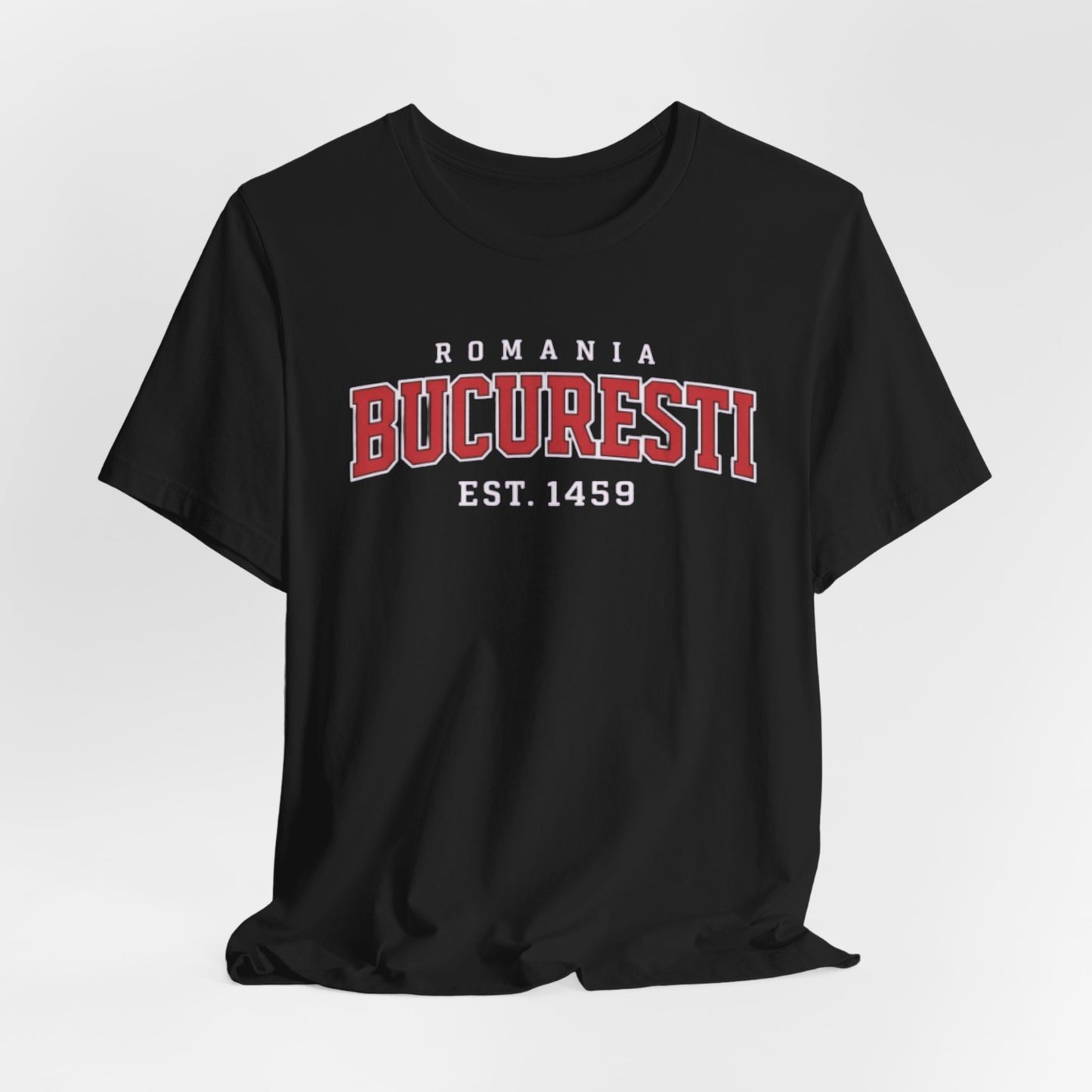 Tricou Bucuresti Romania – Vintage Collegiate Est. 1459 Tee