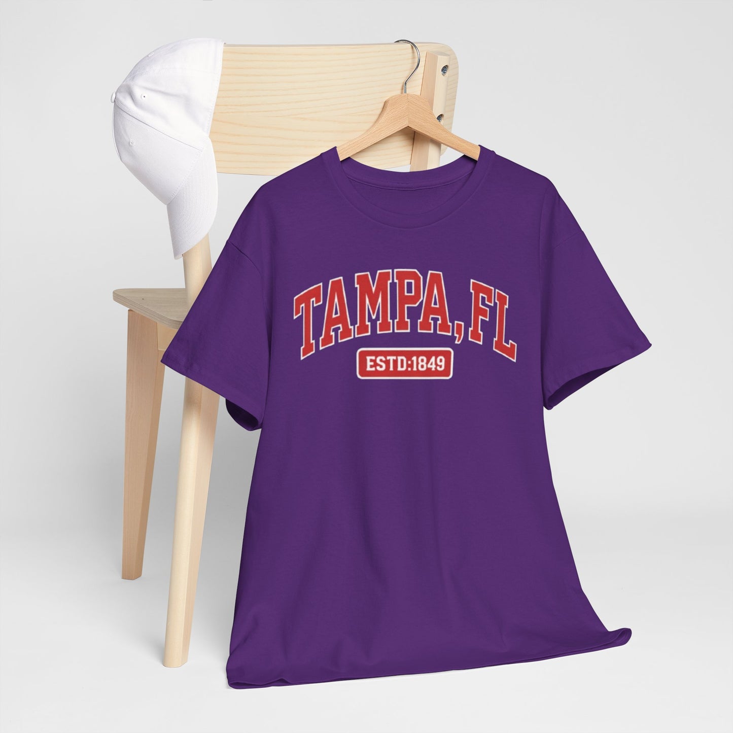 Lavender Tampa, FL Established 1849 Tee — Vintage City T‑Shirt Florida heritage shirt, Tampa retro tee,