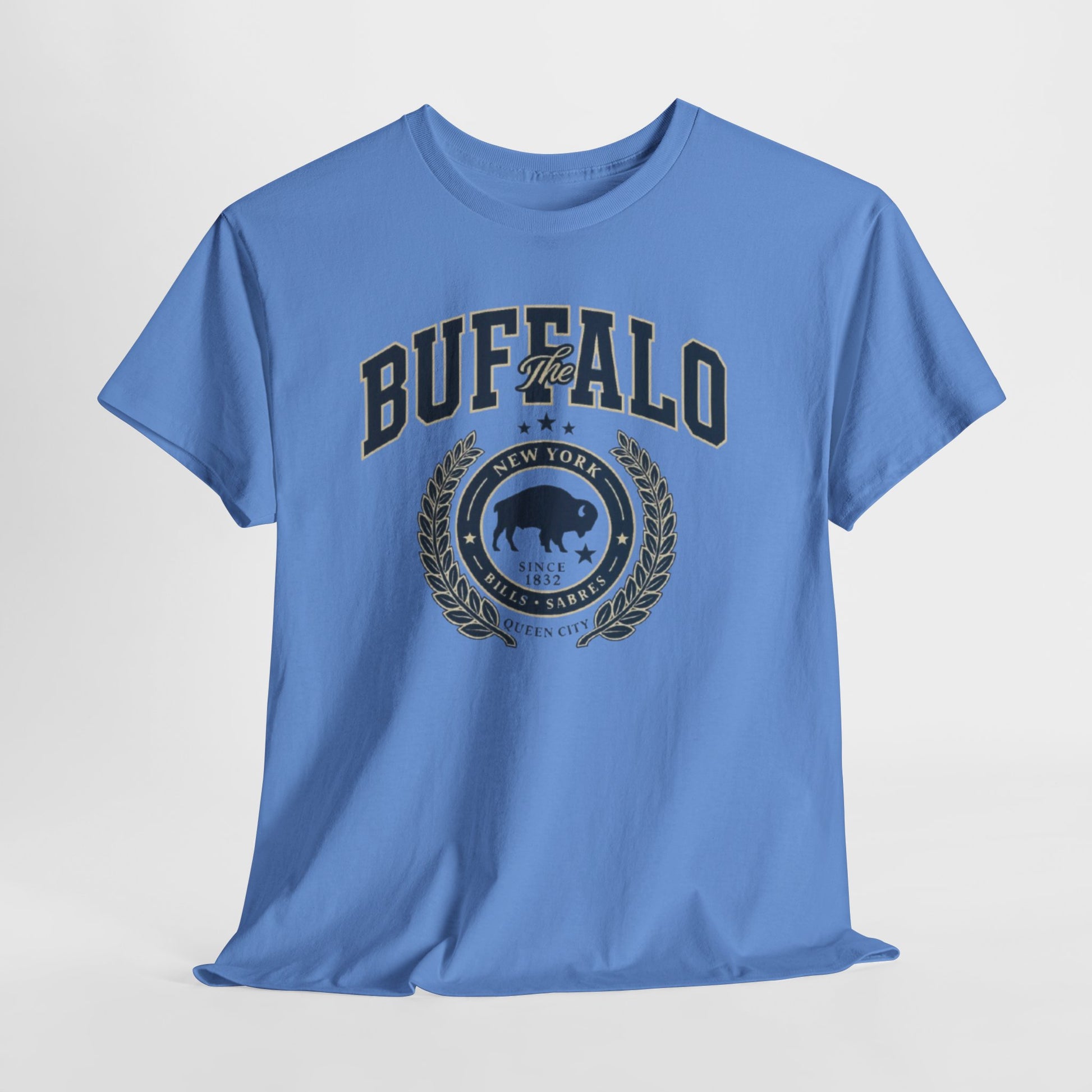 Lavender Buffalo Crest Tee – Vintage Buffalo Logo T-Shirt