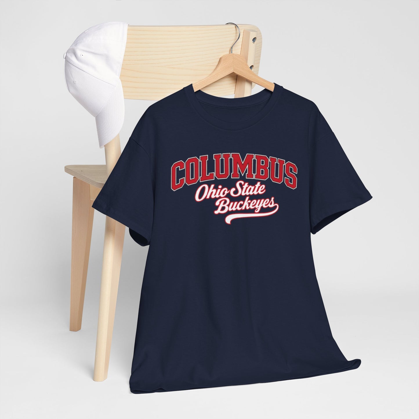 Dark Slate Gray Columbus Ohio Varsity T-Shirt – Retro College Style Streetwear Tee
