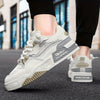 Black Men's Breathable Sneakers for Outdoor Skateboarding, Suitable for All-Season Casual Sports, Fitness Training, Soft-Soled Comfortable Men's Shoes