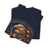 White Smoke Patriotic 250th Anniversary Eagle Tee – Liberty Bell & American Flag T-Shirt