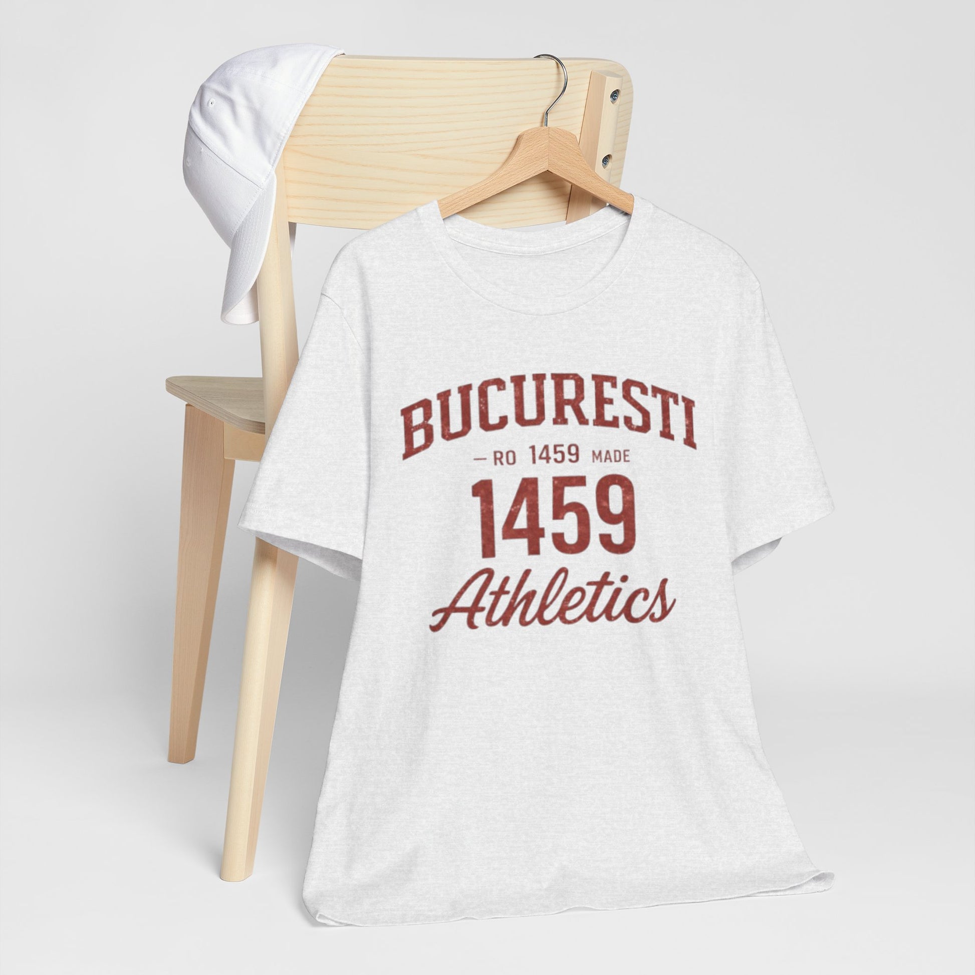 Lavender Tricou Atletism București 1459 stil universitar