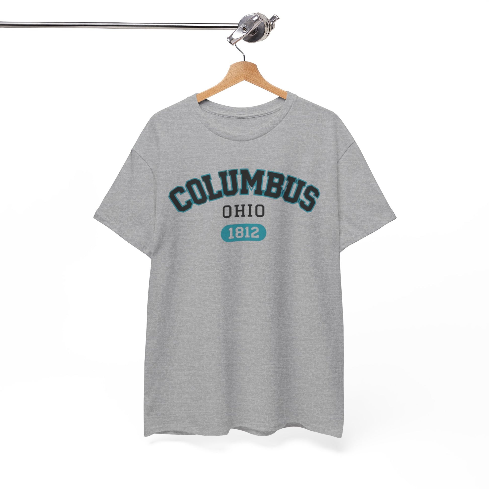 White Smoke Columbus Ohio 1812 Tee — City Graphic T-Shirt
