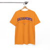 White Smoke Sacramento California Vintage Script T-Shirt — Retro City Tee