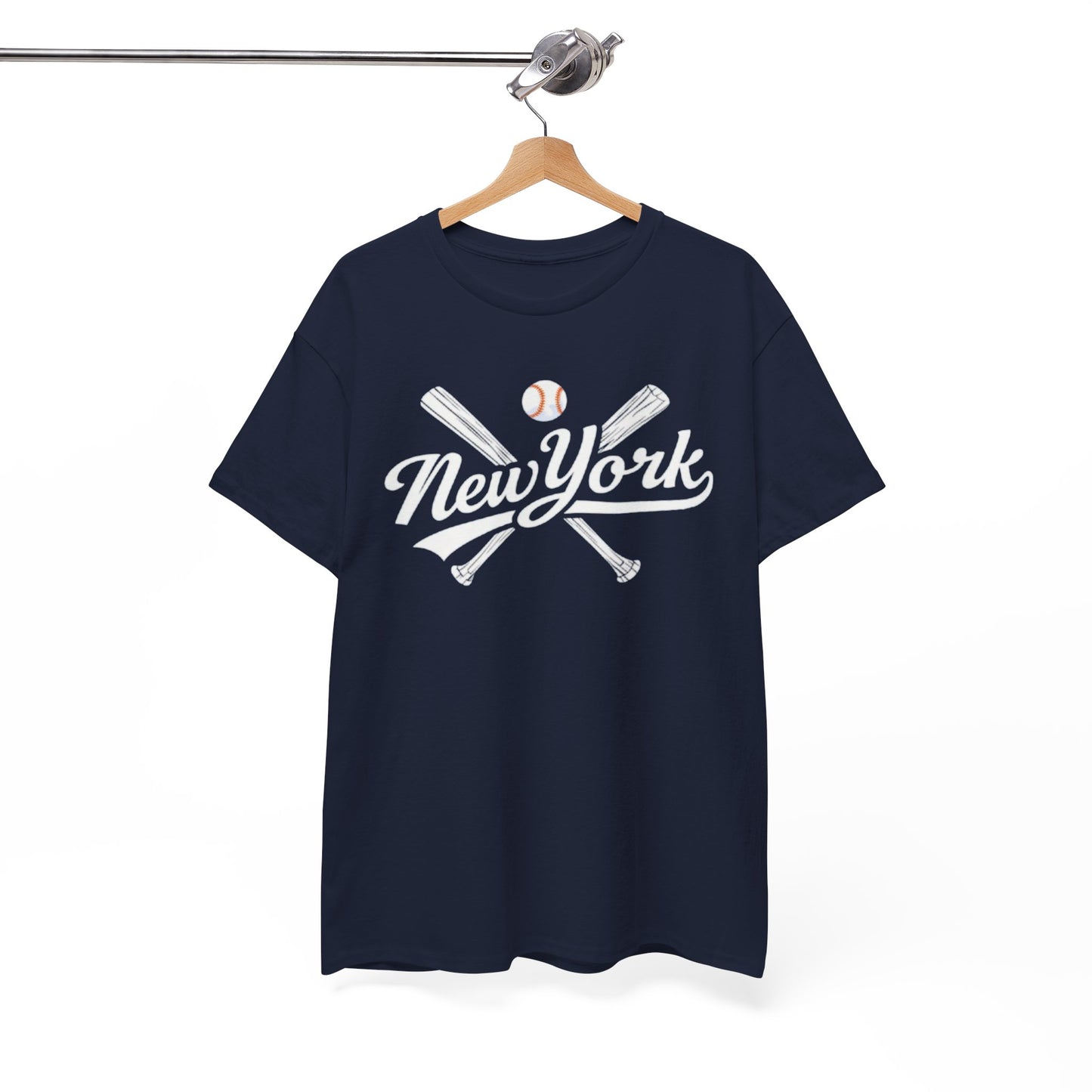 New York Baseball T-Shirt — Crossed Bats tee