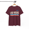 White Smoke Las Vegas Vintage Stripe Tee — Nev. EST. 1905 Retro City T‑Shirt