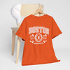 Chocolate Boston Racing Vintage Tee — Massachusetts Graphic T-Shirt