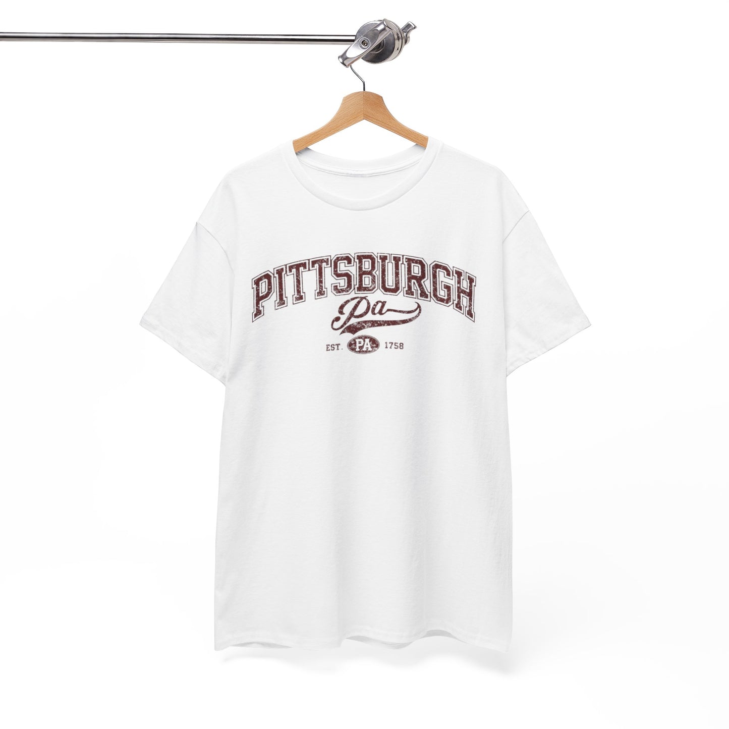 Pittsburgh PA Vintage Collegiate T‑Shirt Urban graphic tee aesthetics – lightweight game day shirt, lightweight game day shirt, image 1.0