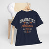 Dark Slate Gray Charlotte NC Athletics No. 704 T-Shirt — Vintage CLT City Tee