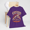 Lavender Chicago Steel Works Tee — "Forged in the Midwest" Vintage Industrial T-Shirt