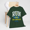 Lavender Run Los Angeles Athletic Tee — Vintage Collegiate Running Shirt (Est. 1781)