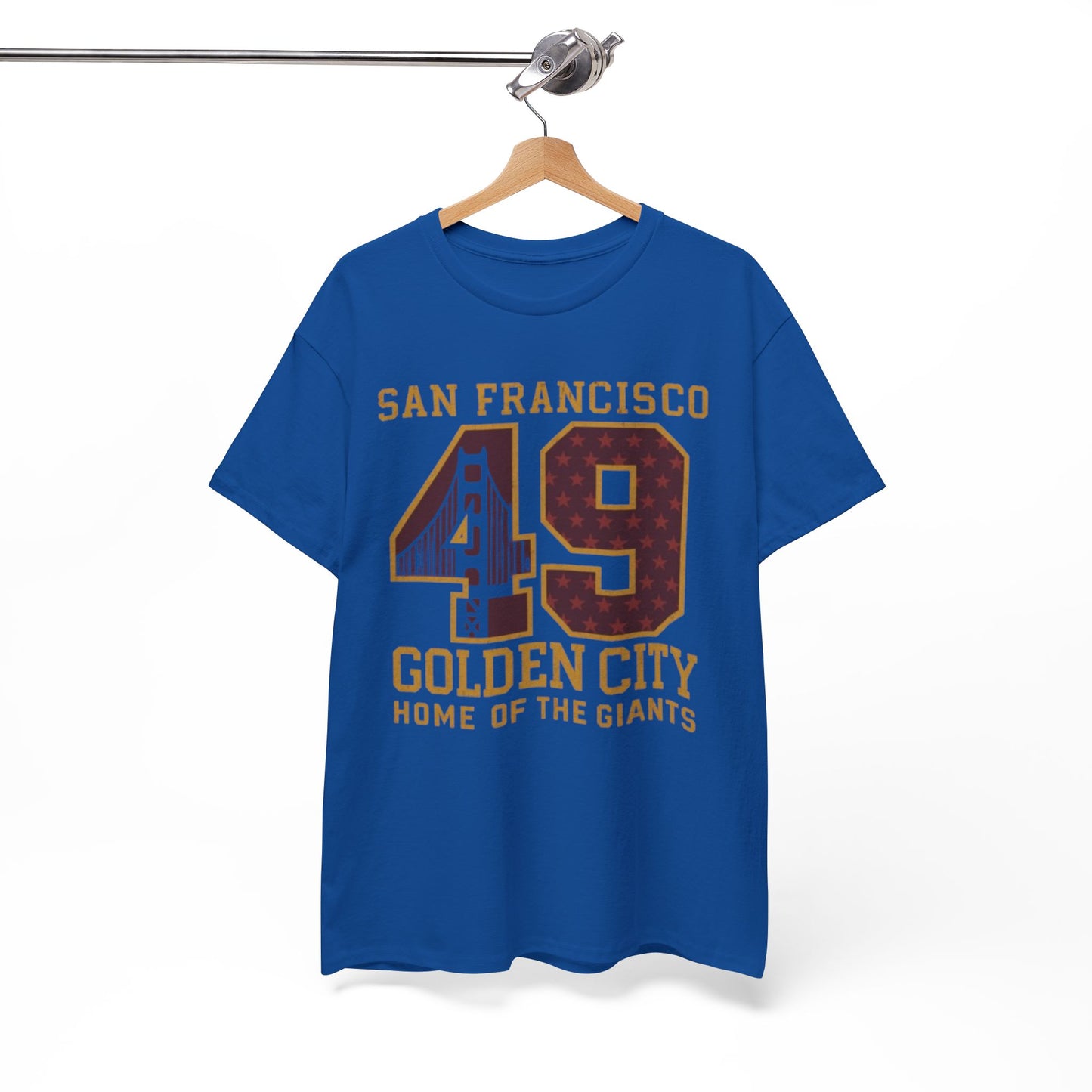White Smoke San Francisco 49 Golden City Graphic T-Shirt – Vintage Sports City Design
