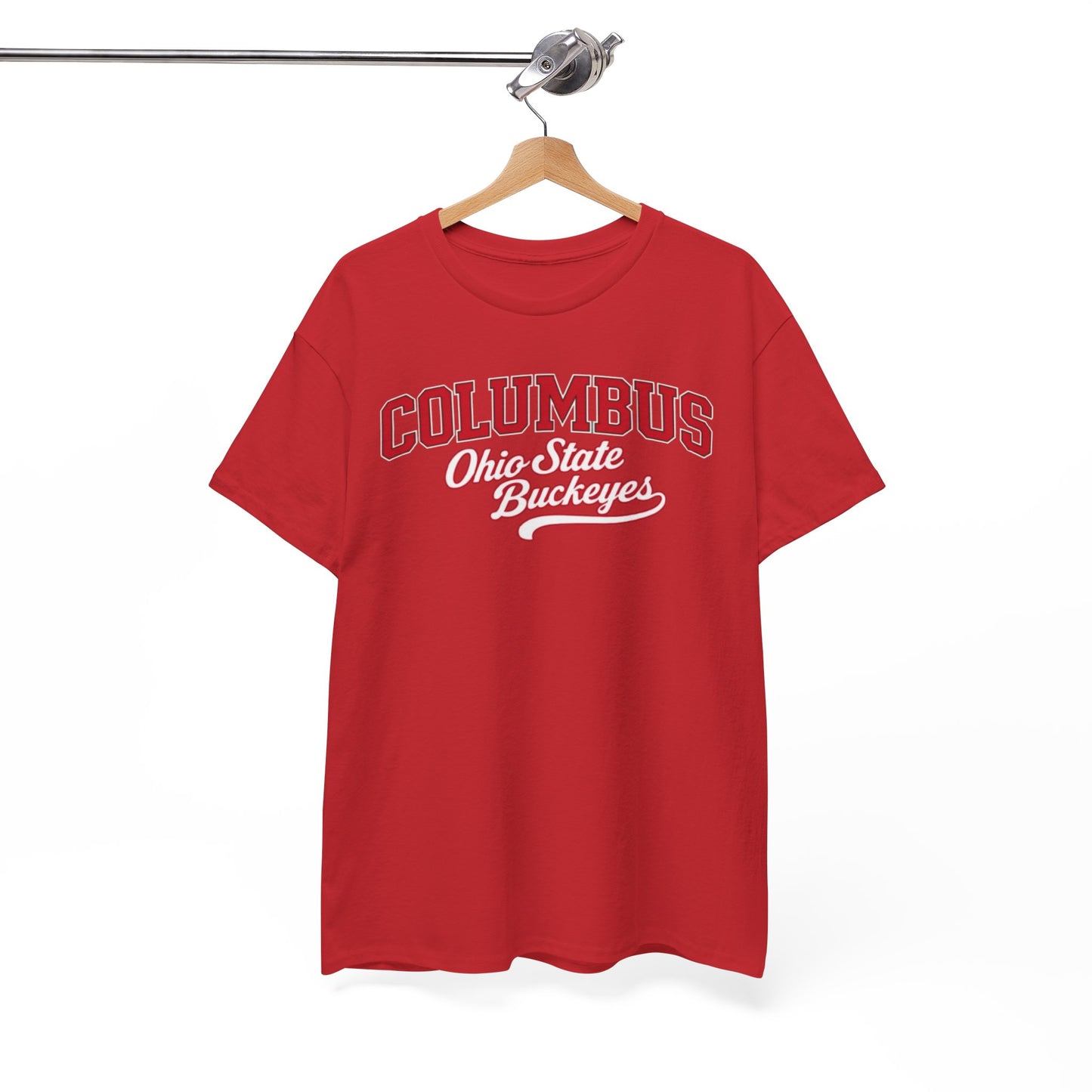 White Smoke Columbus Ohio Varsity T-Shirt – Retro College Style Streetwear Tee