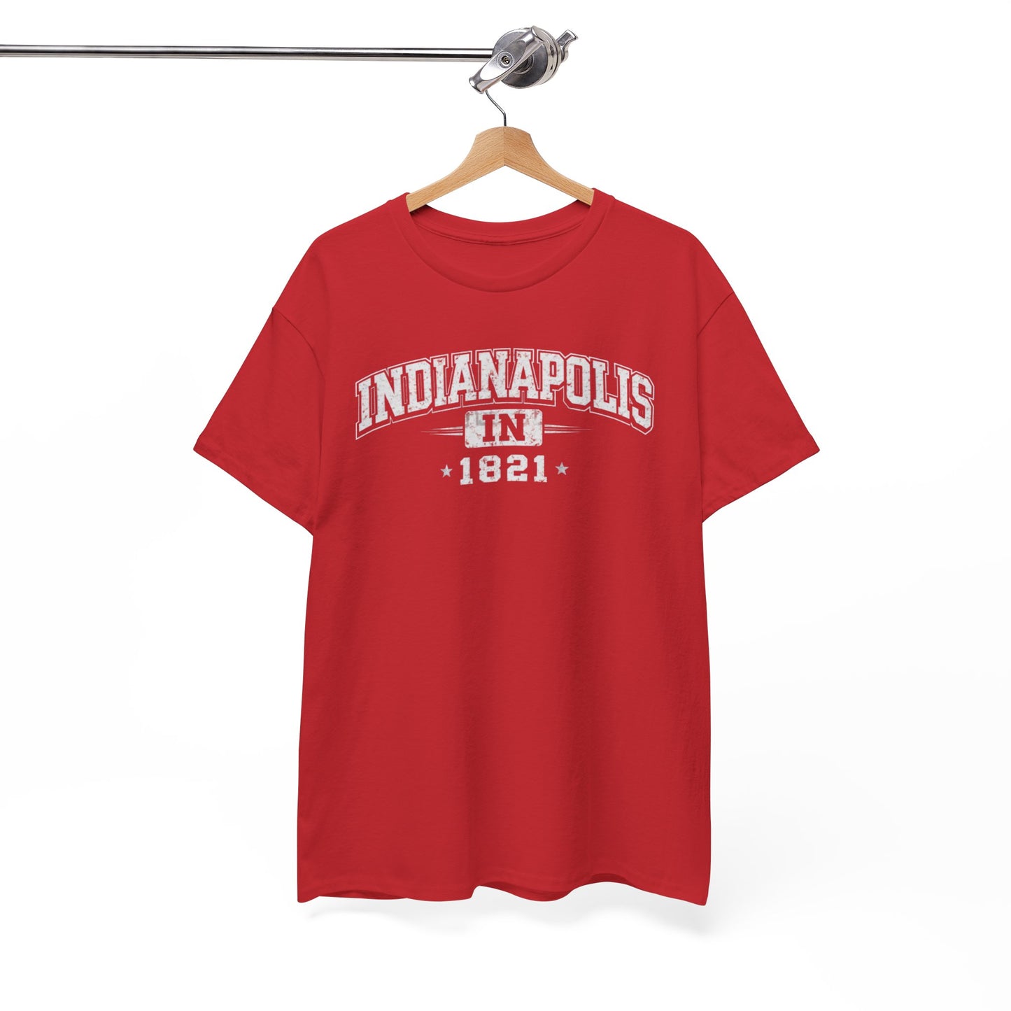 Indianapolis 1821 Tee Vintage City T Shirt Indiana Retro Graphic Shirt – sportswear style, breathable comfort wear, image 1.0
