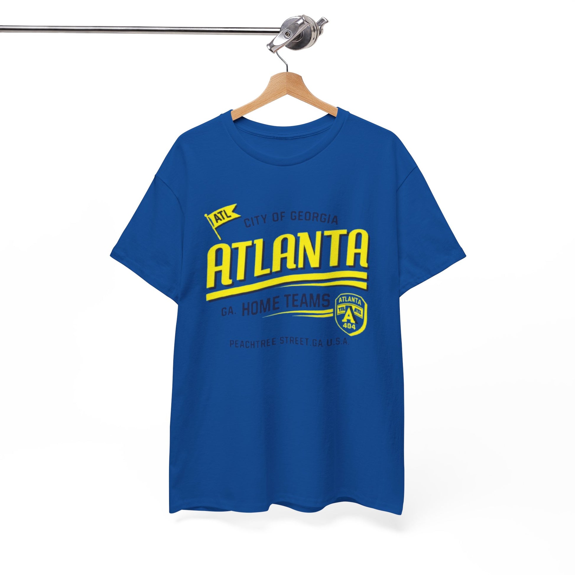 Atlanta City Tee — 'Atlanta' Retro Script Graphic T‑Shirt – football shirt, casual fan outfit, image 1.0