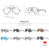 White Smoke BARCUR Polarized Mens Sunglasses Pilot Sun Glasses for Men accessories Driving Fishing Hiking Eyewear Oculos Gafas De Sol
