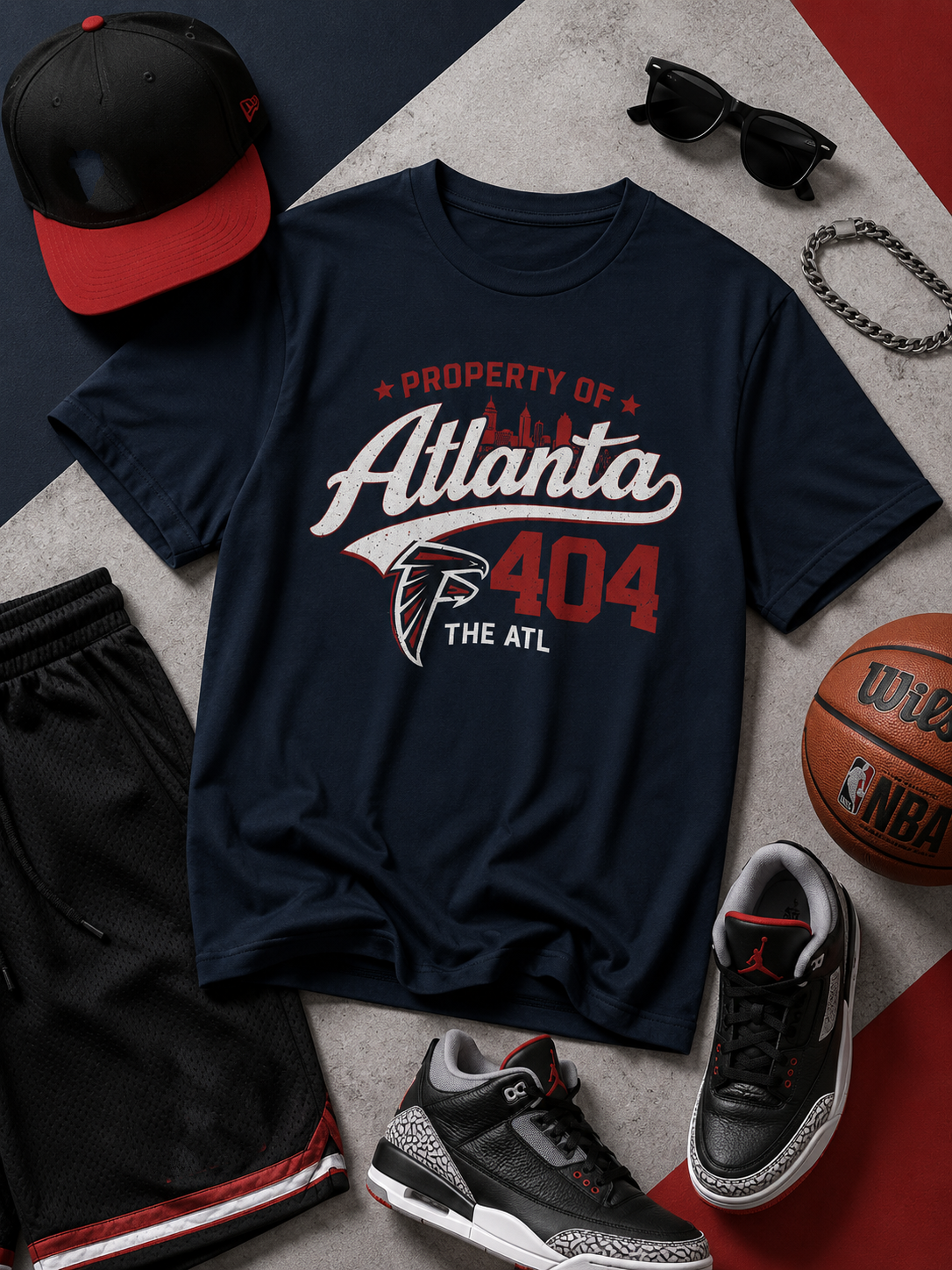 Atlanta 404 Tee — Property of Atlanta Falcons The ATL 