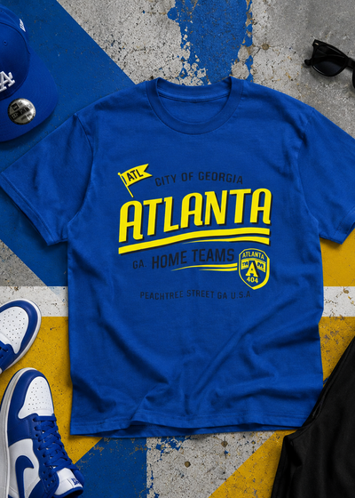 Atlanta City Retro Script Graphic T‑Shirt