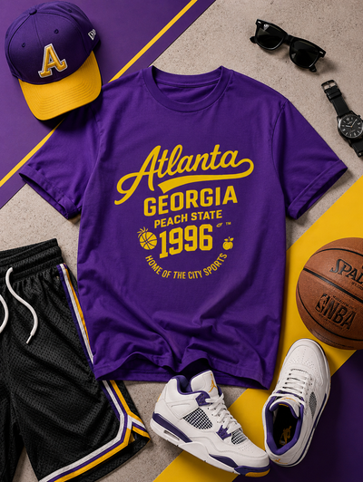 Atlanta Georgia 1996 T-Shirt — Peach State Vintage Sports
