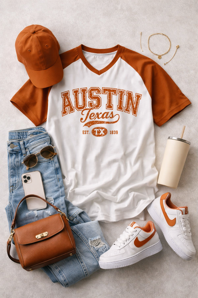 Austin Texas Varsity T-Shirt – Retro