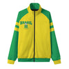 🇧🇷 Brazil Football-Inspired Zip Jacket – Verde Amarela Streetwear Style