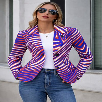 Buffalo Zebra Game Day women Blazer Jacket 