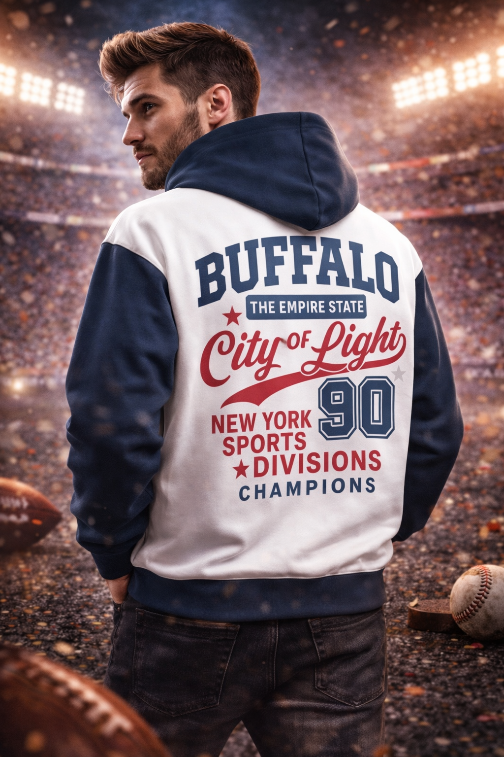 Buffalo City of Light Game Day Hoodie – Athletic Sports Style