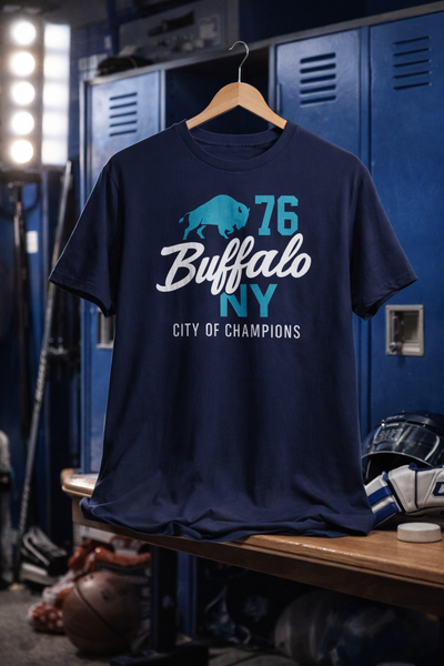 Black Buffalo NY '76 City of Champions T-Shirt
