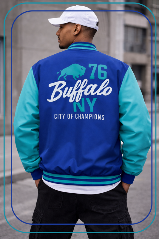Buffalo NY 76 Varsity Jacket – City of Champions Game Day Style
