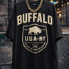 Black Buffalo New York USA NY Oversized 90s  T-Shirt – Vintage Streetwear