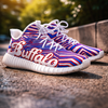 Black Buffalo Game Day Sneakers – Zebra Football Streetwear Shoes