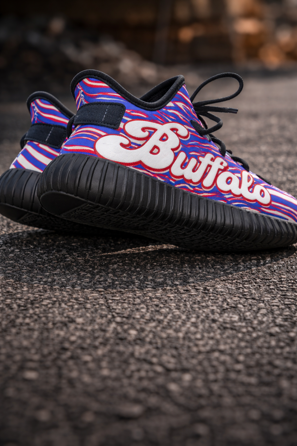 Buffalo Game Day Sneakers – Zebra Football Streetwear Shoes