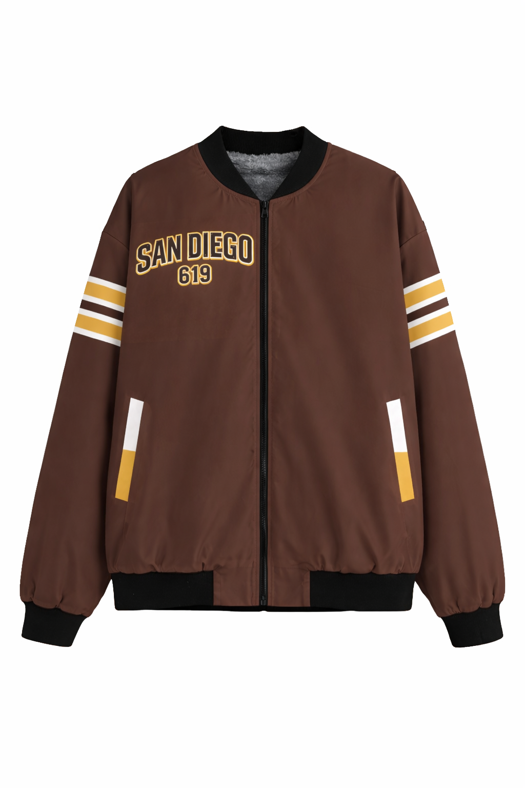 San Diego 619 Varsity Bomber Jacket – Streetwear Baseball-Inspired Edition