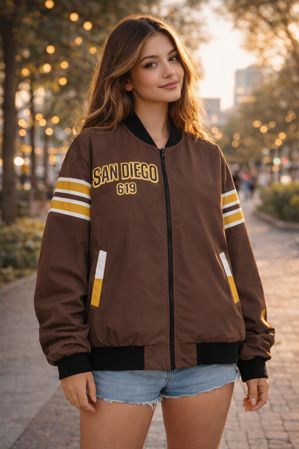 San Diego 619 Varsity Bomber Jacket – Streetwear Baseball-Inspired Edition