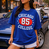 Black Chicago College 85 Vintage Sports Tee