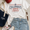Columbus Ohio Athletics Tee — City Club Vintage Sports T-Shirt – casual fan outfit, breathable comfort wear, image 1.0