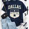 Dallas Lone Star Shield T-Shirt vintage tee  retro shirt
