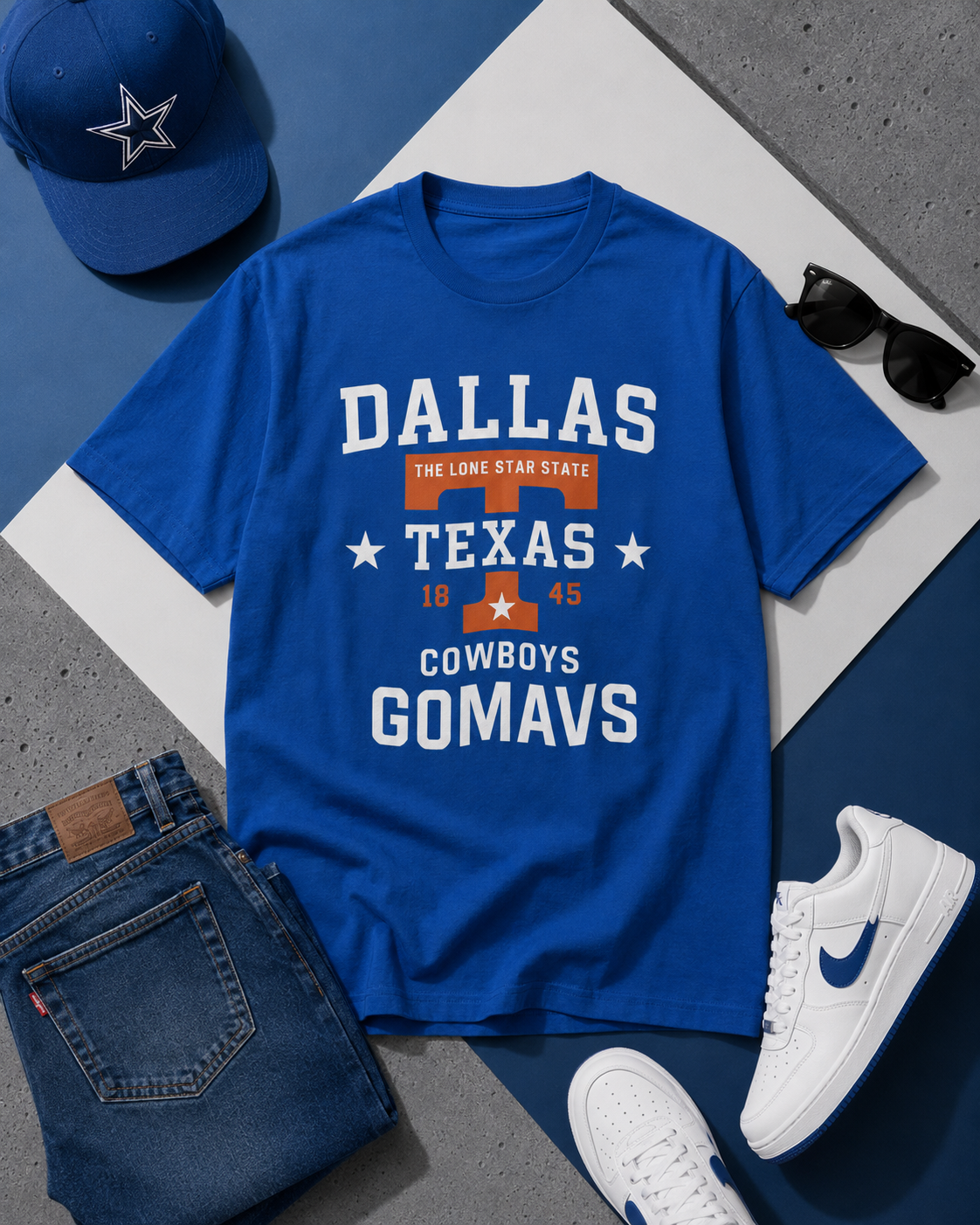 Dallas Texas Cowboys 'GOMAVS' Graphic T-Shirt 