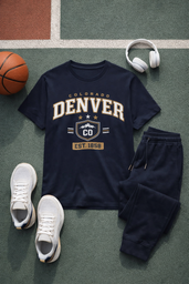Denver Colorado Vintage Tee — EST. 1858 City Sports T-Shirt