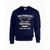 Black Athletic Aesthetic San Francisco football Sweatshirt   |Gildan 18000