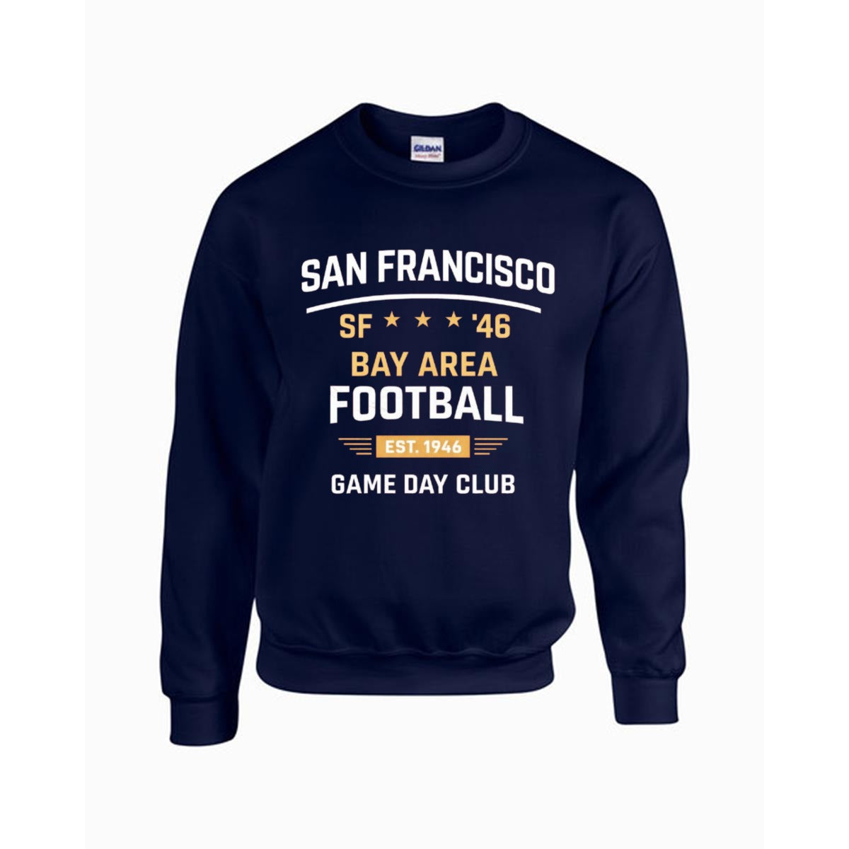 Athletic Aesthetic San Francisco football Sweatshirt   |Gildan 18000