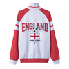 England Jacket Men Red White – Soccer Track Jacket