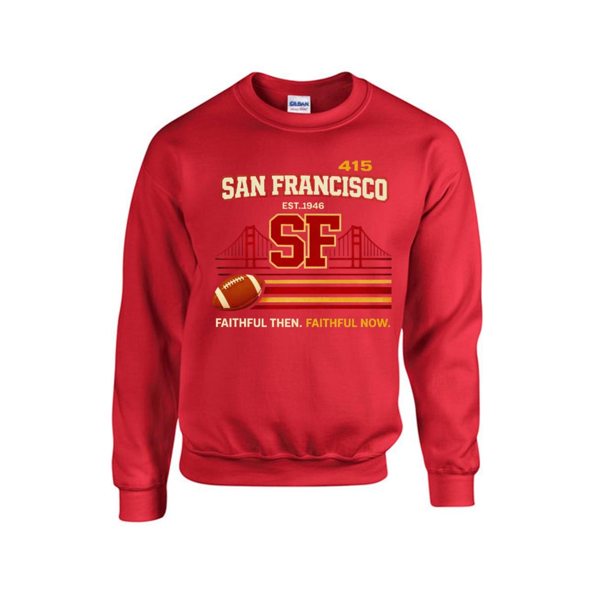 San Francisco Football Graphic Sweatshirt – Bay Area Game Day Streetwear
