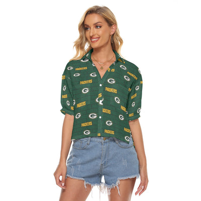 Green Bay Packers Women's V-neck Shirts – nfl fan apparel, casual fan outfit, image 648
