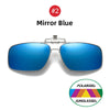 White Smoke VIVIBEE Mens Metal Clip on Sunglasses Polarized Eyeglasses UV400 Women Square Night Vision Driving Sun Glasses