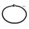White Smoke Vnox 3-11mm Chunky Miami Curb Chain Bracelet for Men, Stainless Steel Cuban Link Chain Wristband Classic Punk Heavy Male Jewelry