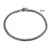 White Smoke Vnox 3-11mm Chunky Miami Curb Chain Bracelet for Men, Stainless Steel Cuban Link Chain Wristband Classic Punk Heavy Male Jewelry
